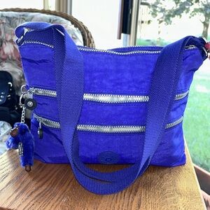Kipling  Keiko Crossbody/Shoulder Bag Blue Nylon EUC